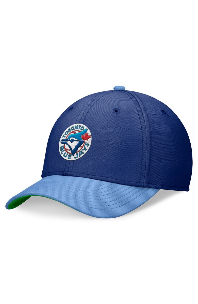 Nike Men's Nike Royal/Powder Blue Toronto Blue Jays Cooperstown Collection Rewind Swooshflex Performance Hat, Alternate, color, 