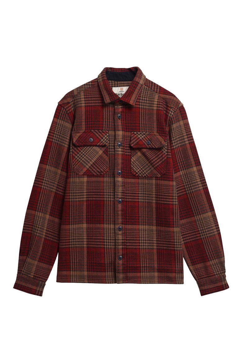 Millom Relaxed Houndstooth Shirt, Alternate, color, RED