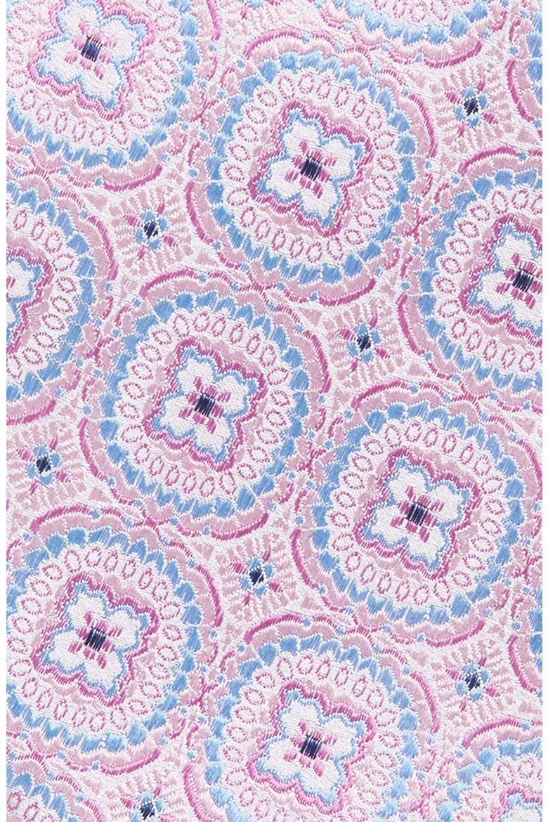 Medallion Silk Tie, Alternate, color, PINK