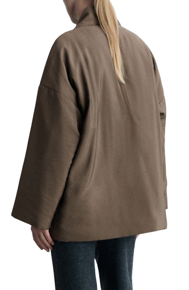 MANGO Short Satin Robe, Alternate, color, 