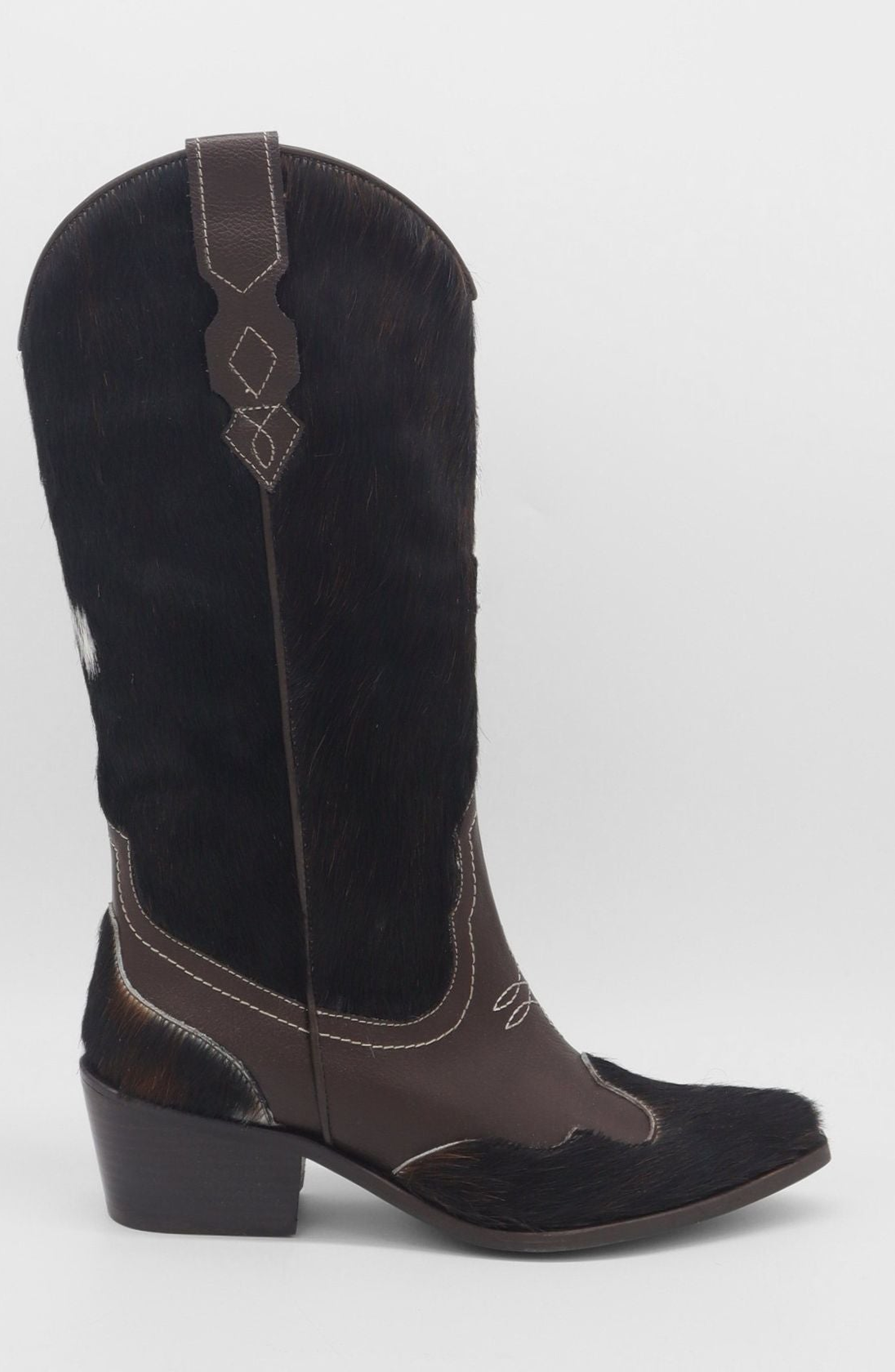Leggenda Western Cowboy Boots, Alternate, color, Brown Cowhide