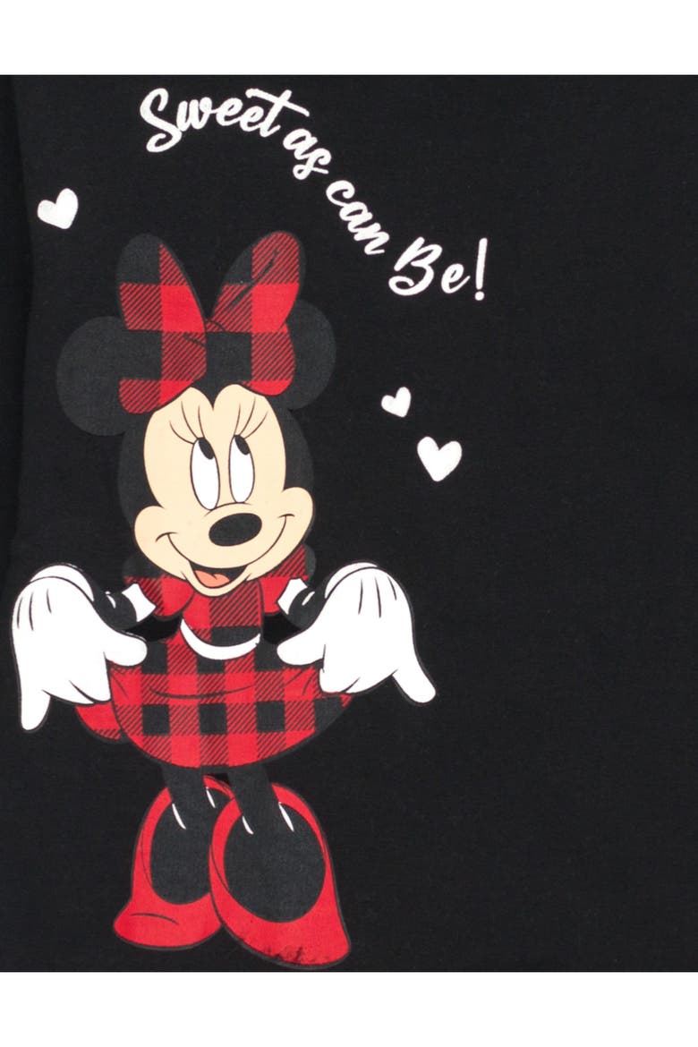 Minnie Mouse Fleece Plaid Dress, Alternate, color, Minnie Black Red
