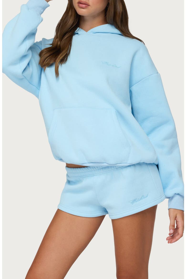 Basic Girl Oversize Hoodie, Alternate, color, LIGHT-BLUE