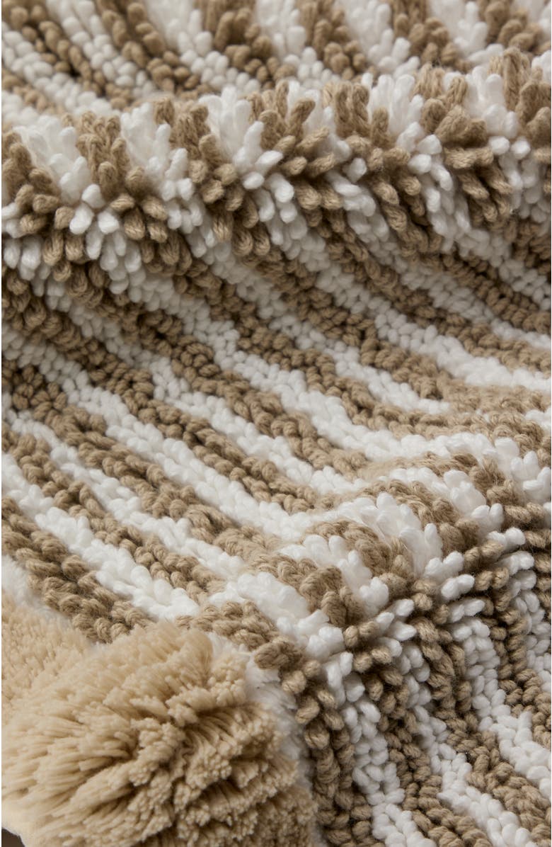 CHRISTY Portobello Stripe Coastal Inspired Bath Rugs, Alternate, color, Birch