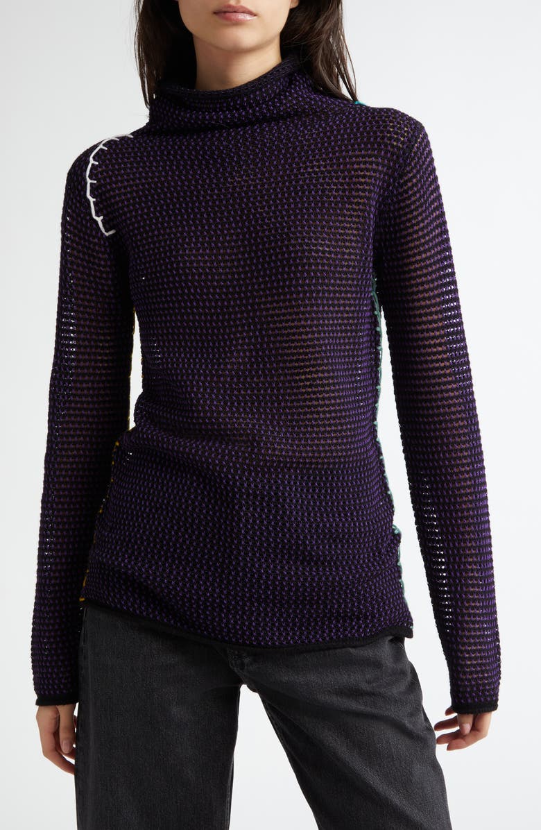 YanYan Netty Lambswool Blend Turtleneck Sweater, Main, color, 