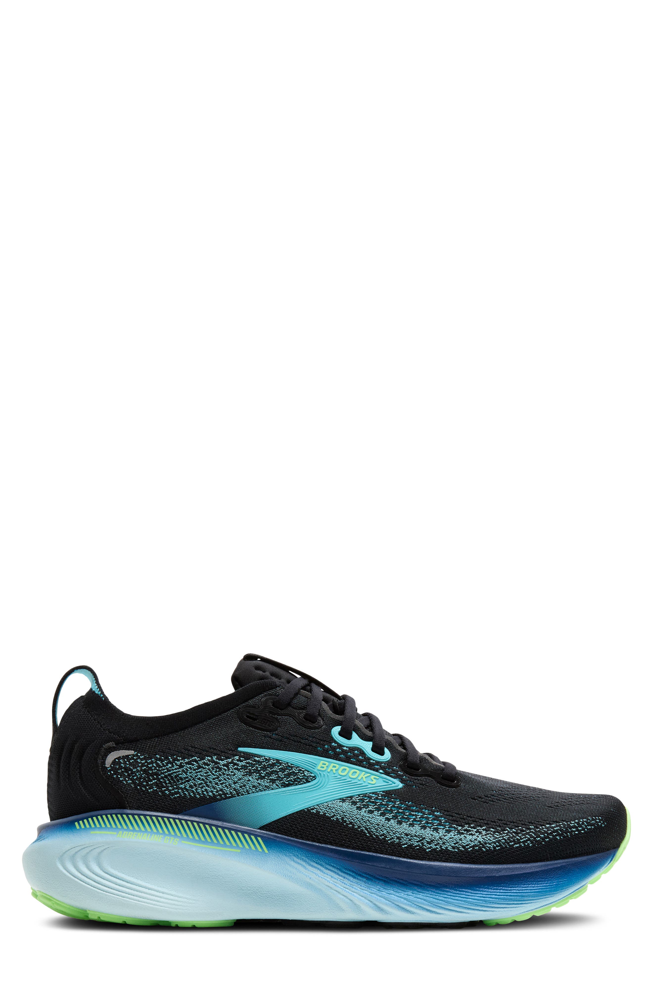 Adrenaline GTS 25 Running Shoe, Alternate, color, BLACK/ IPANEMA/ MINT