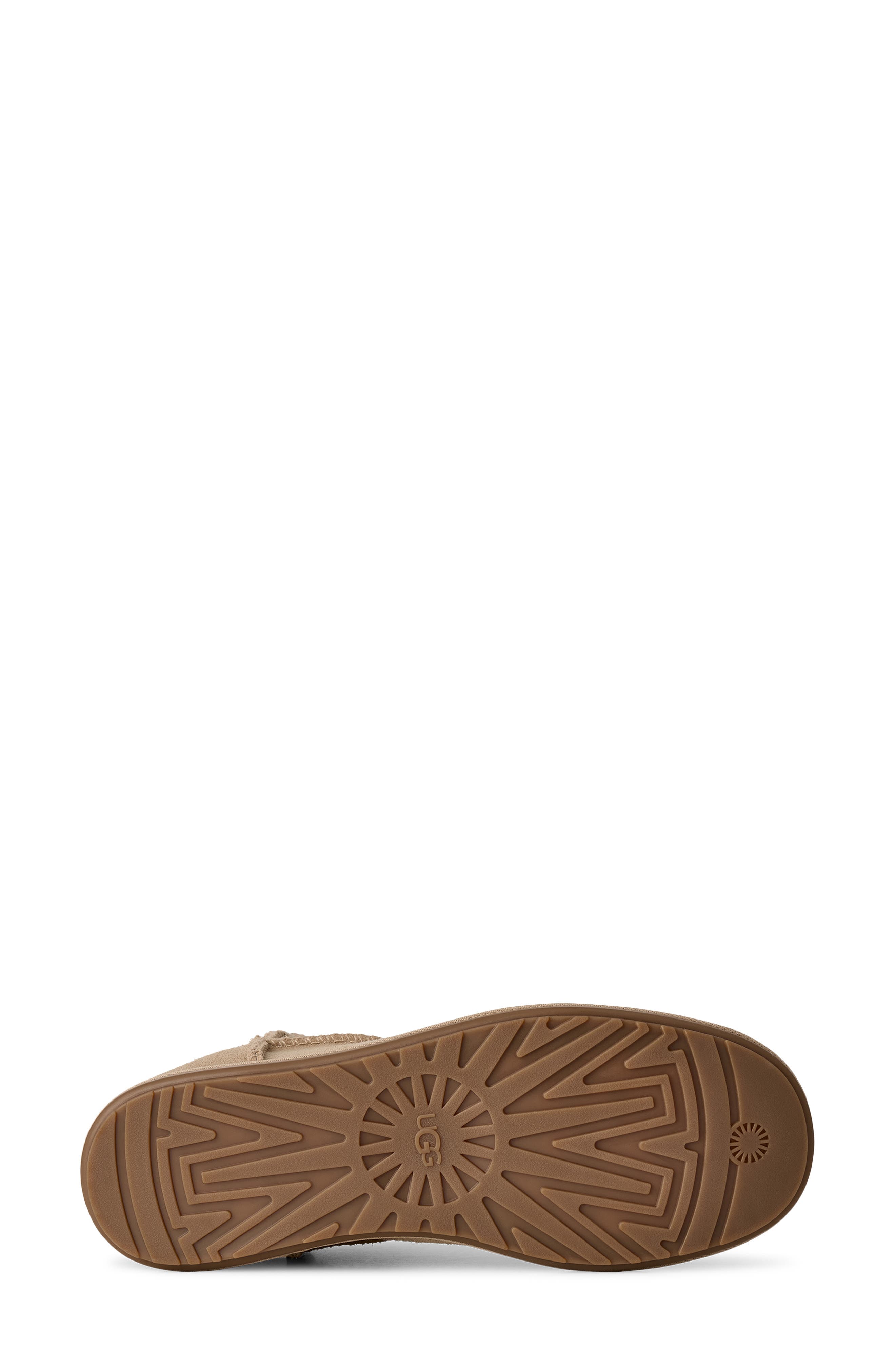 Classic Mini Deconstructed Genuine Shearling Lined Boot, Alternate, color, SAND