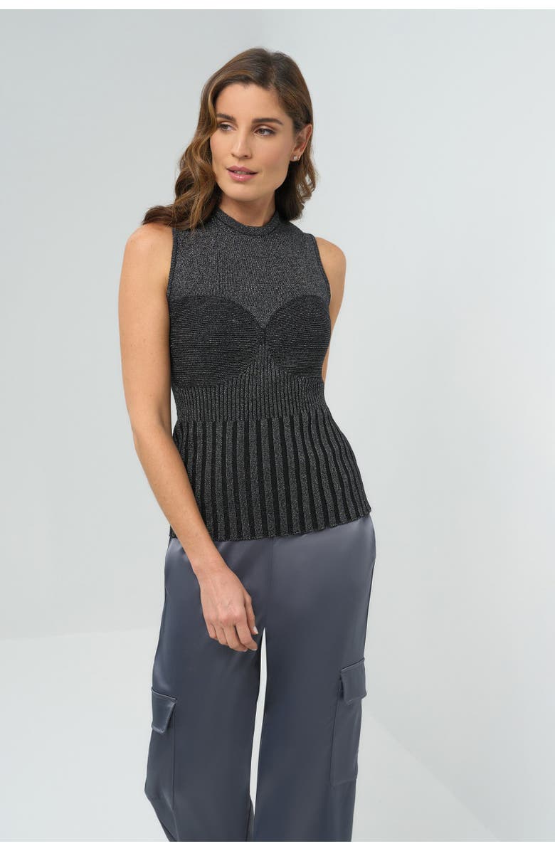 Anatomie Seacrest Top, Alternate, color, Black/Silver Sparkle