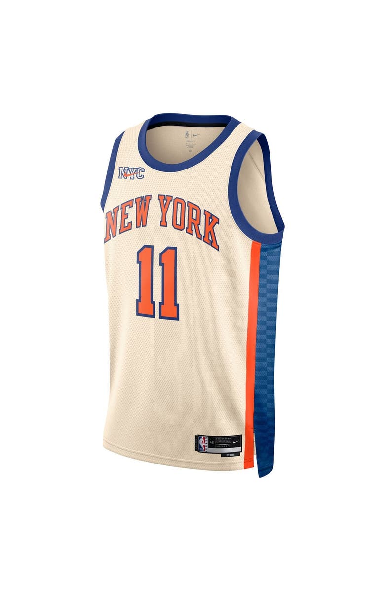 Nike Unisex Nike Jalen Brunson Cream New York Knicks 2025/26 Swingman Jersey - City Edition, Alternate, color, 