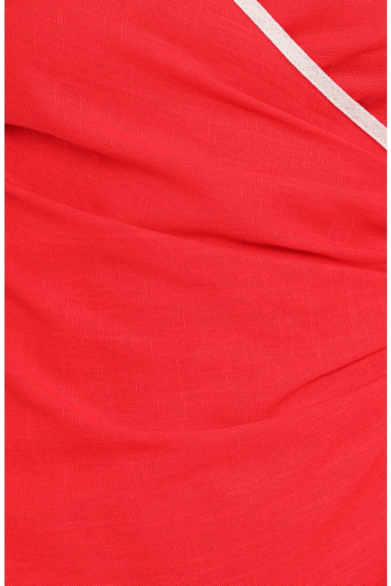 Zion Faux Wrap Minidress, Alternate, color, RED