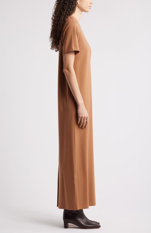 Nordstrom Ponte Maxi Dress In Tan Thrush