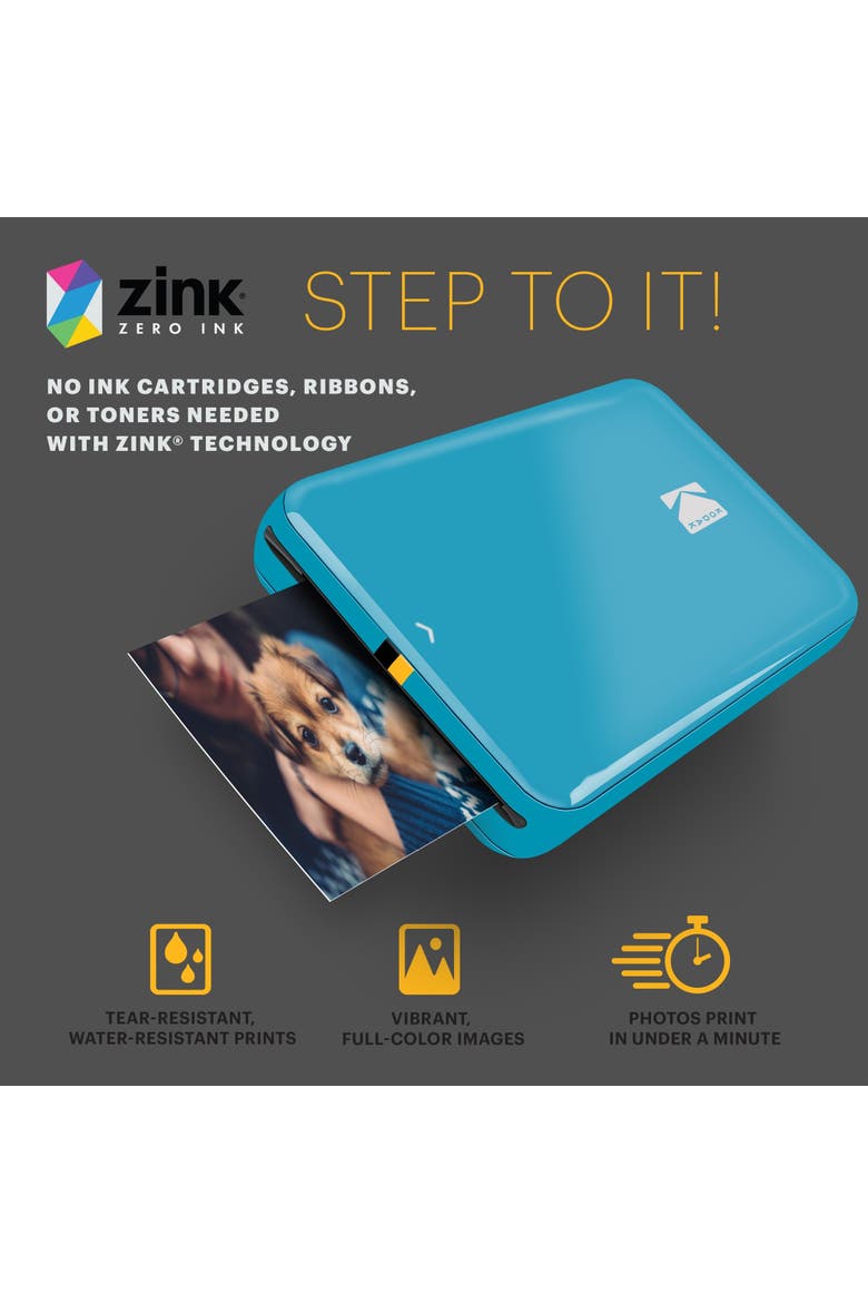 Step Printer Bundle + 75 Sheets, Alternate, color, Blue