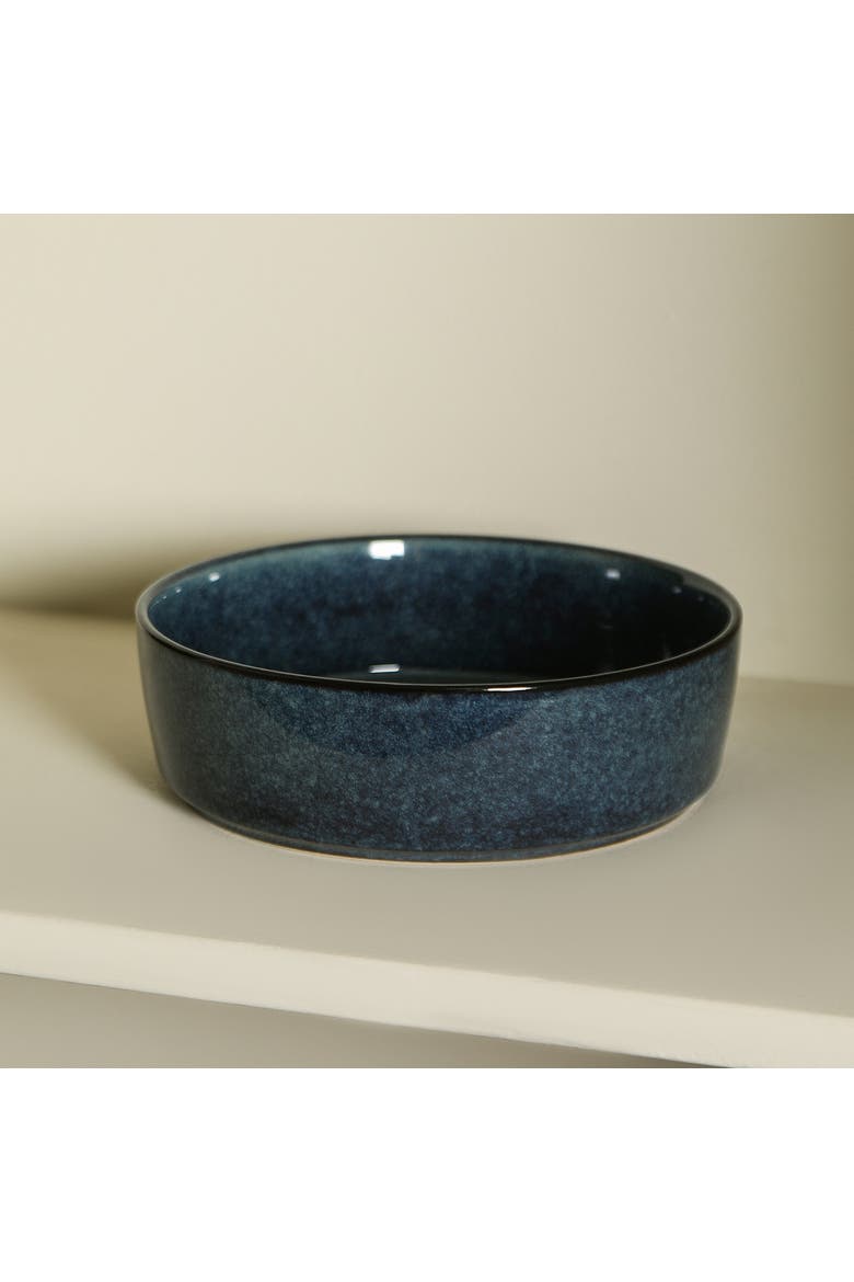 Eden Stoneware 4-Piece Pasta Bowl Set, Alternate, color, Dark Blue