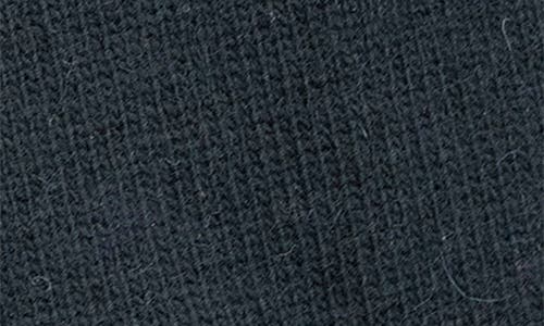 Portolano Scalloped Edge Knit Gloves In Black