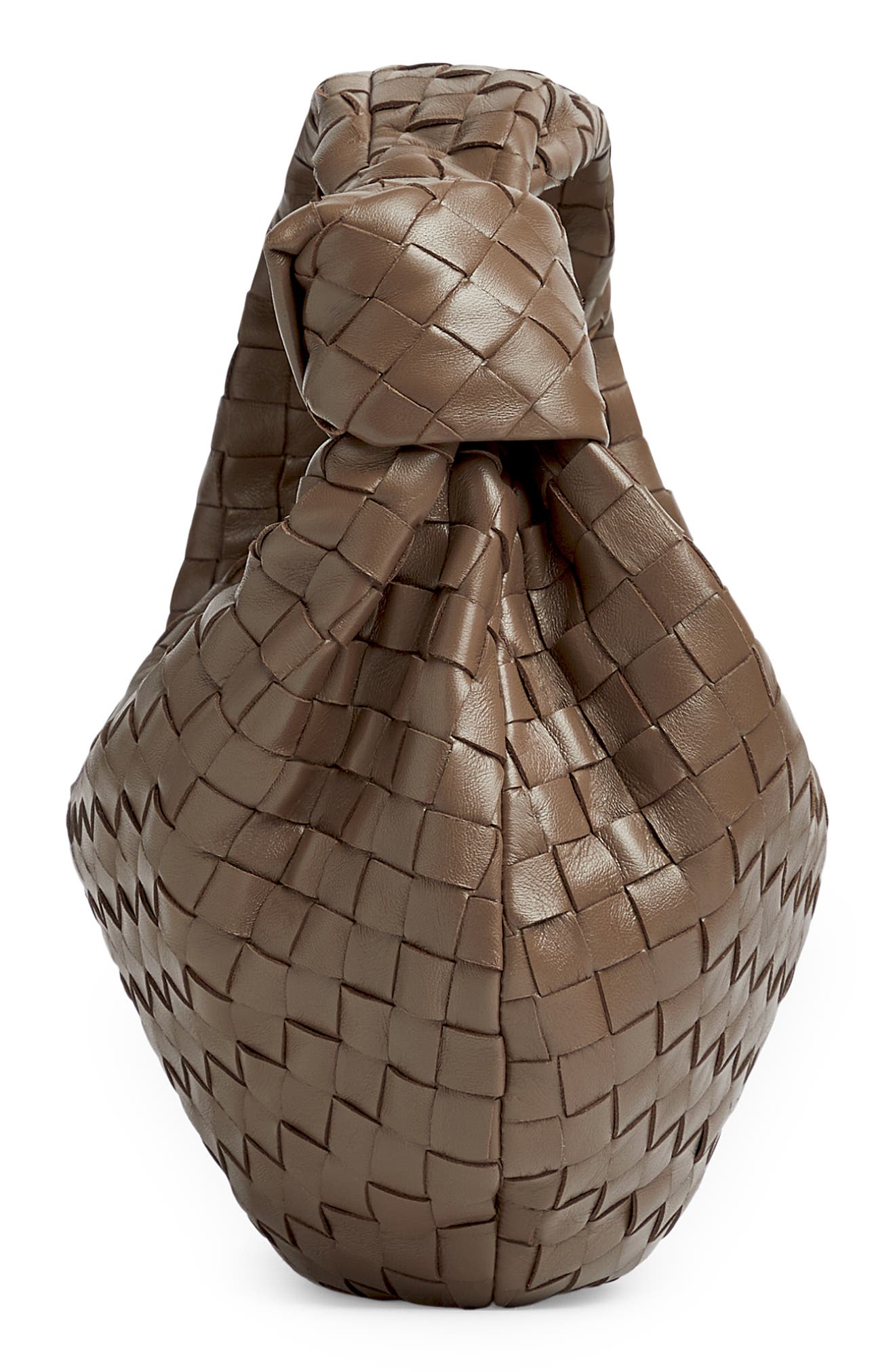 Bottega Veneta Teen Jodie Intrecciato Leather Hobo, Alternate, color, 2560 Taupe Grey-Gold