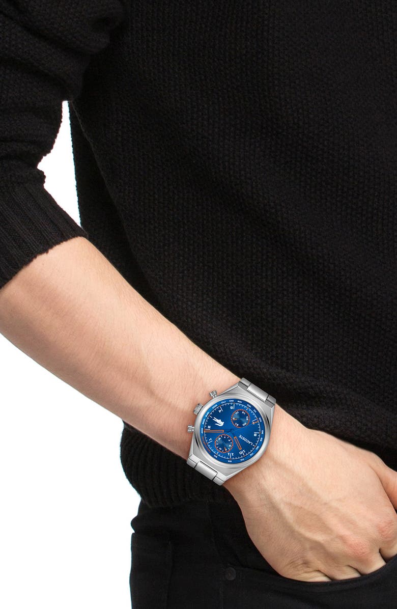 Lacoste Line Racer Multifunction Bracelet Watch, 43mm, Alternate, color, 