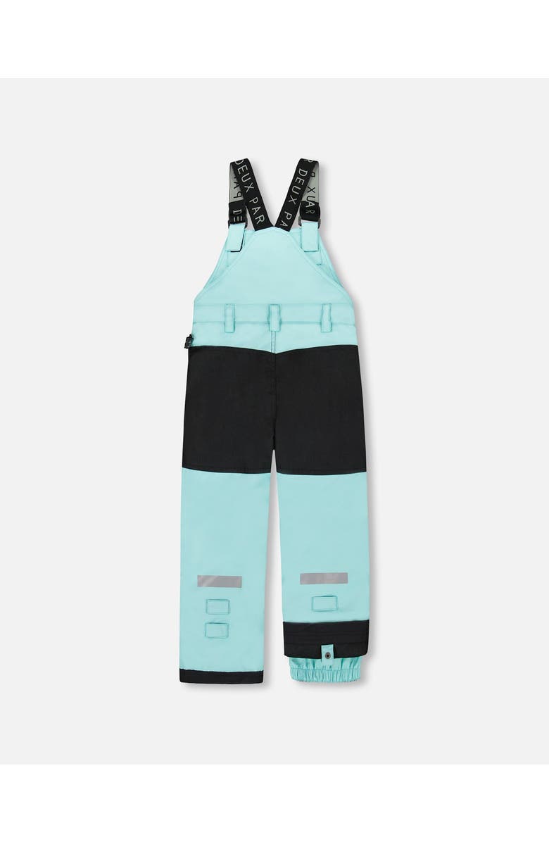 Deux par Deux Girl Solid Play Overall Snow Bib, Main, color, Turquoise Blue