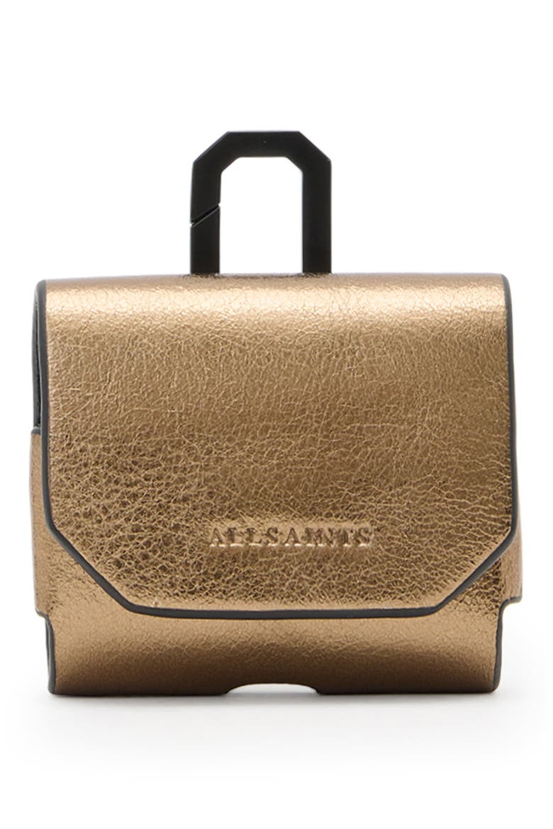 Hex AirPod Case, Main, color, WARM BRASS