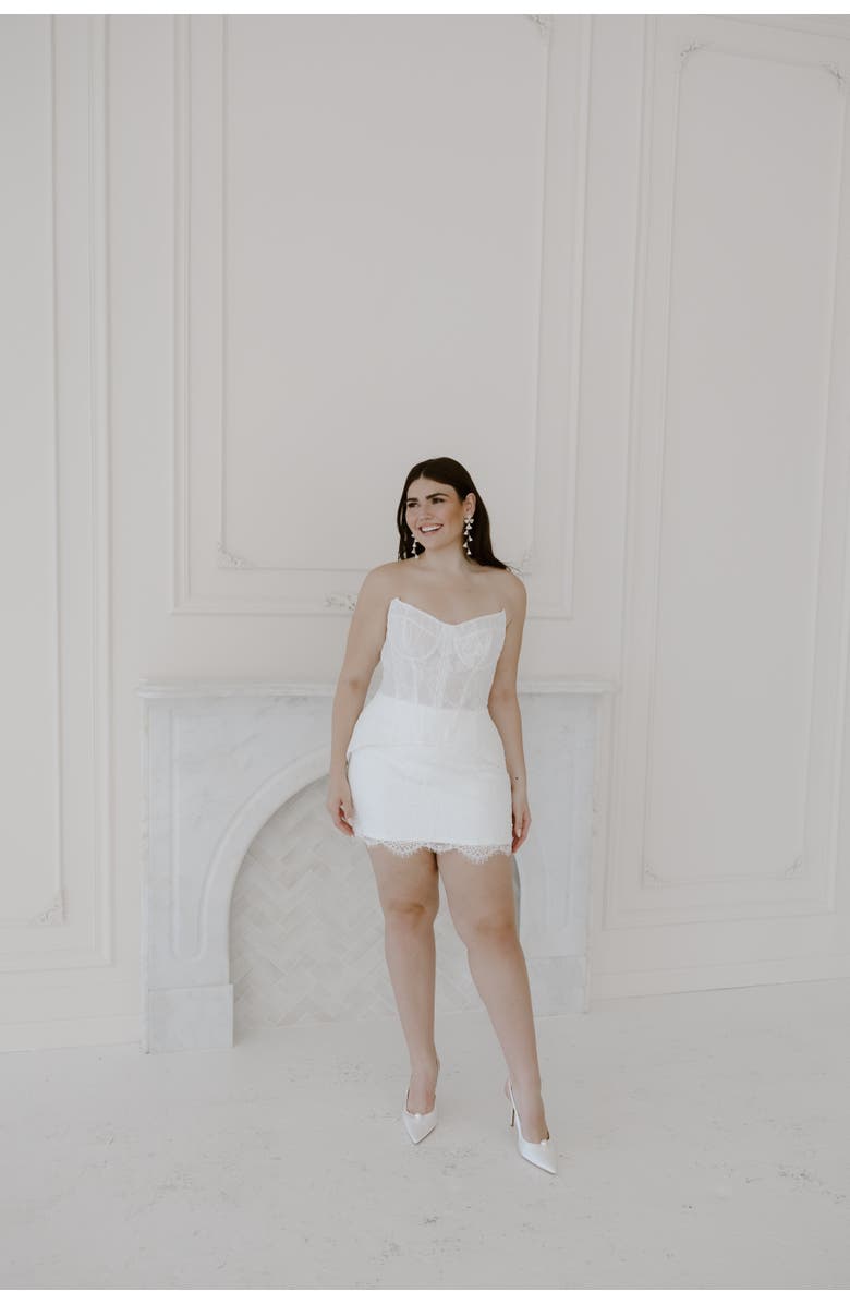 Untamed Petals Giselle Mini Dress, Alternate, color, Ivory