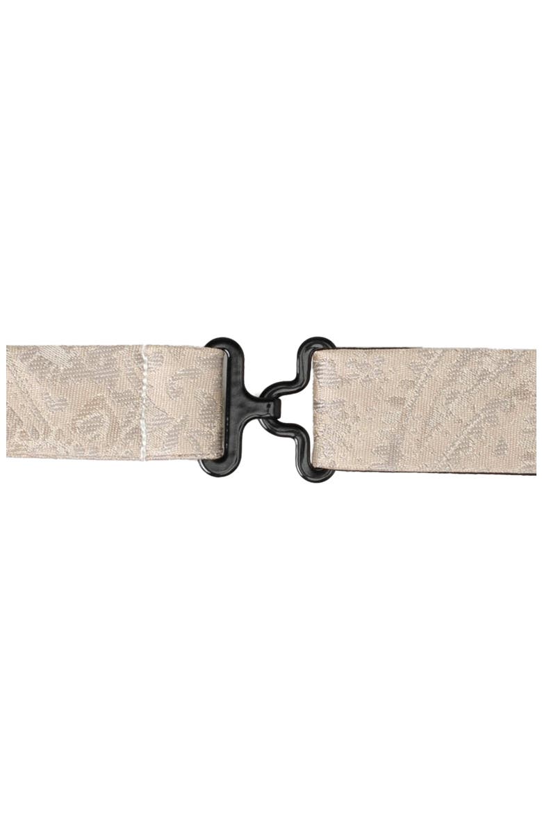 Paisley Silk Bow Tie, Alternate, color, TAN