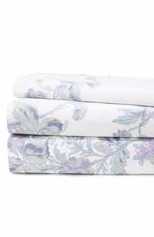 MELANGE HOME Rose 200 Thread Count Percale Cotton Sheet Set