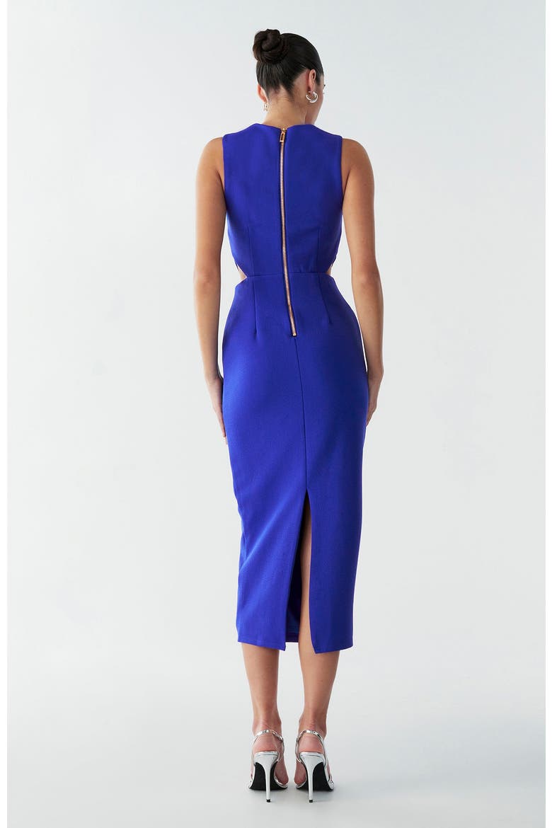 Riri Midi Dress, Alternate, color, Cobalt Blue