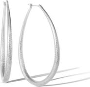 Jessica Simpson Oval Textured Large Hoop Earrings