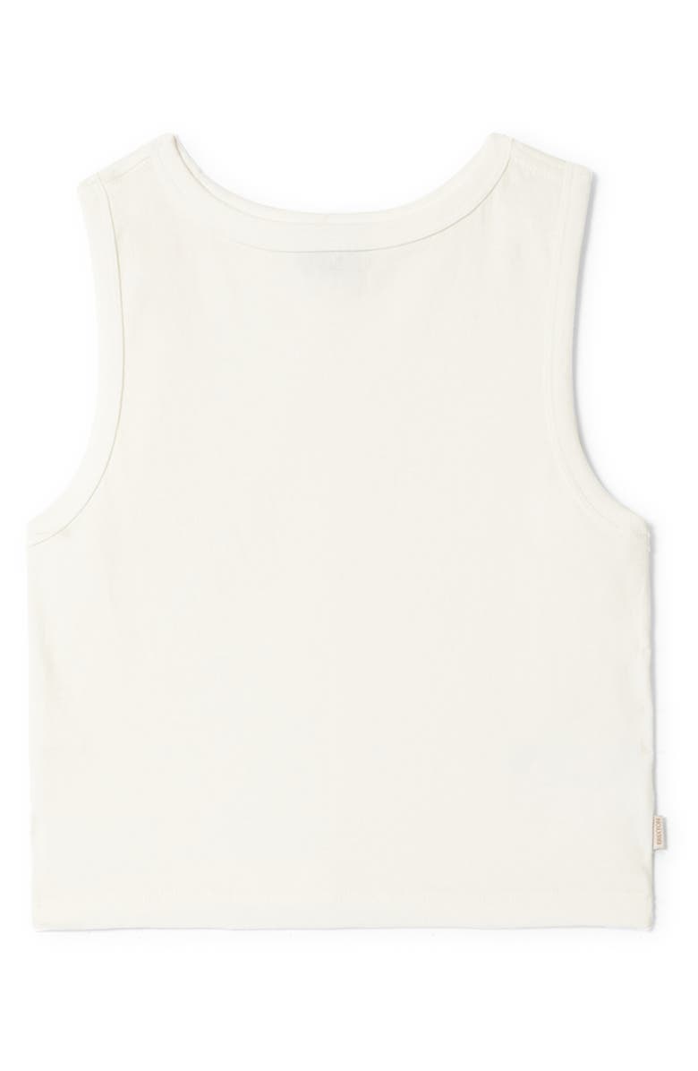 Brixton Carefree Cotton Crop Tank Top, Alternate, color, Off White