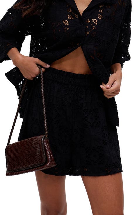 Shelli All Over Broderie Anglaise Shorts