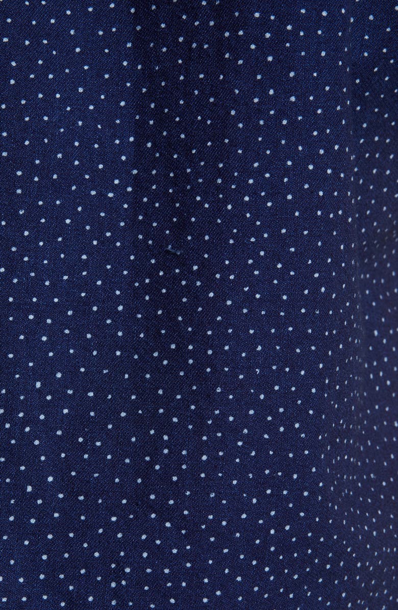 Madewell Indigo Dots Short Sleeve Button-Down Shirt, Alternate, color, 