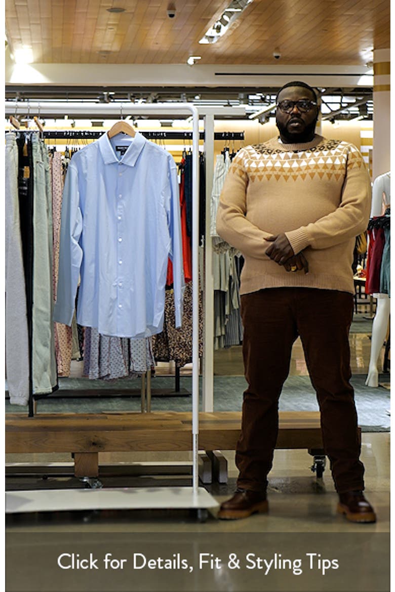 Leeward Trim Fit Solid Button-Up Shirt video