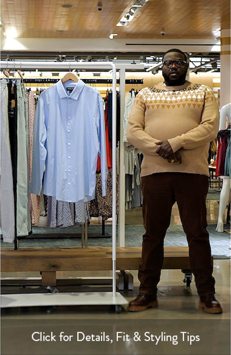 Leeward Trim Fit Solid Button-Up Shirt, sales video thumbnail