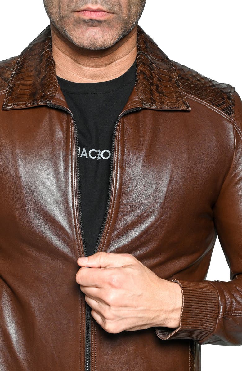 Maceoo Ascension 0035 Leather Jacket, Alternate, color, 