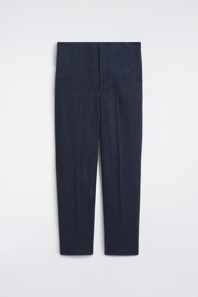 Jersey Relaxed-Fit Straight-Leg Pants, Alternate, color, NAVY MÉLANGE