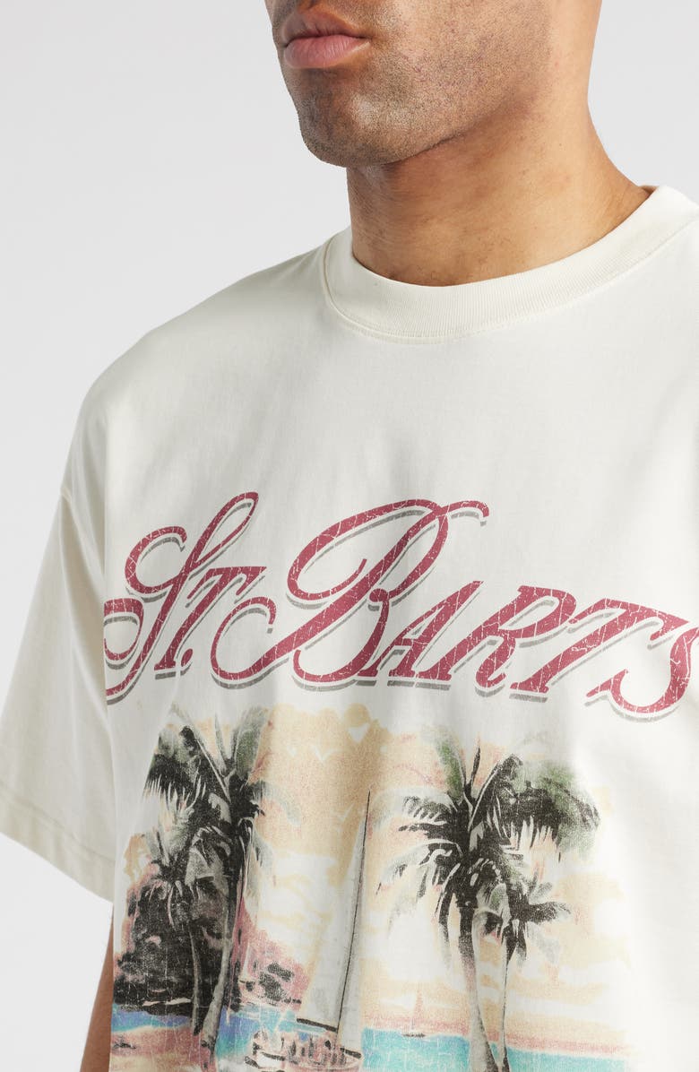 ID Supply Co Je T'aime St. Barts Cotton Graphic T-Shirt, Alternate, color, 