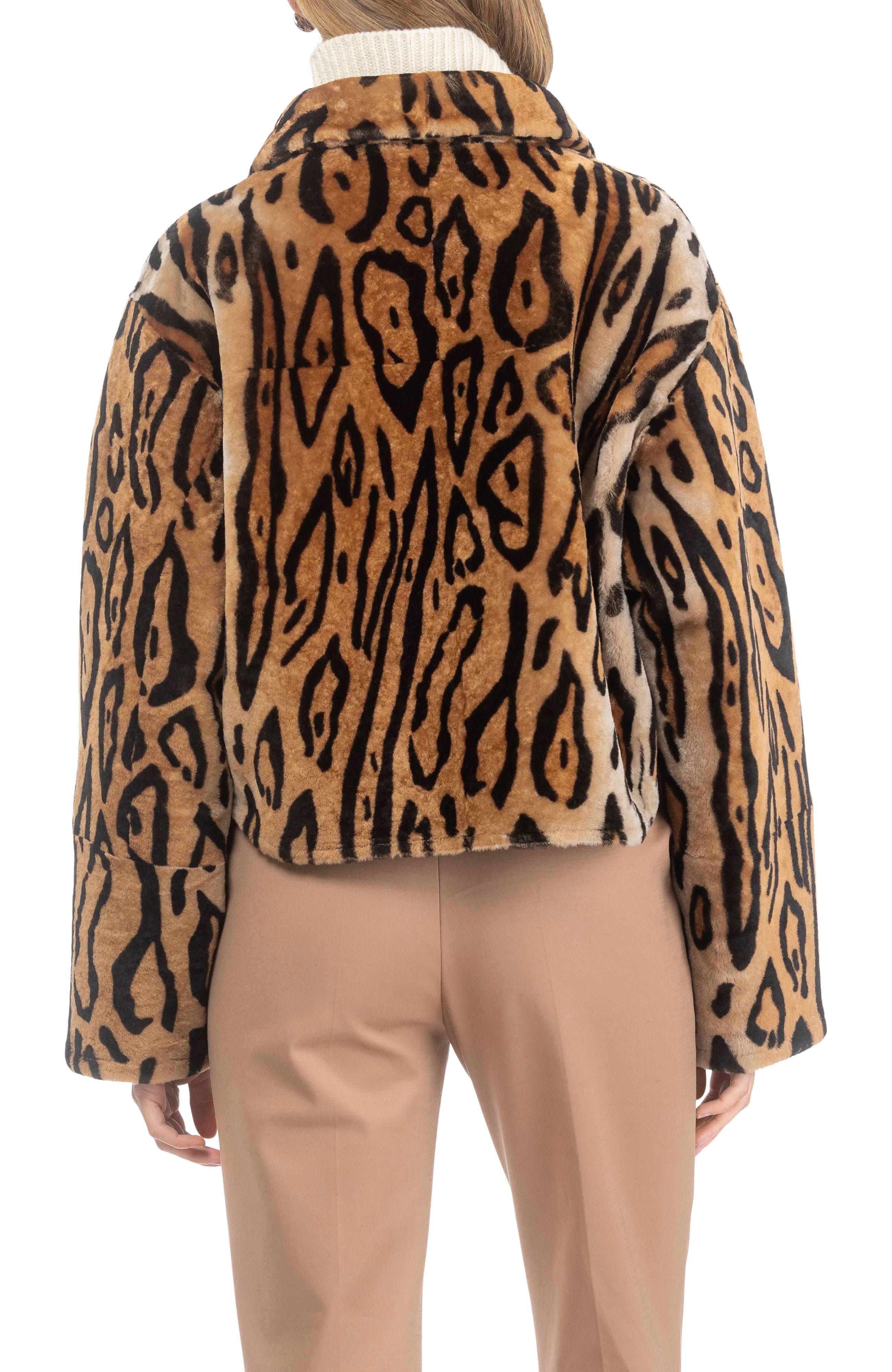 GORSKI Genuine Shearling Zip Jacket, Patch Pockets (Women) | Nordstrom