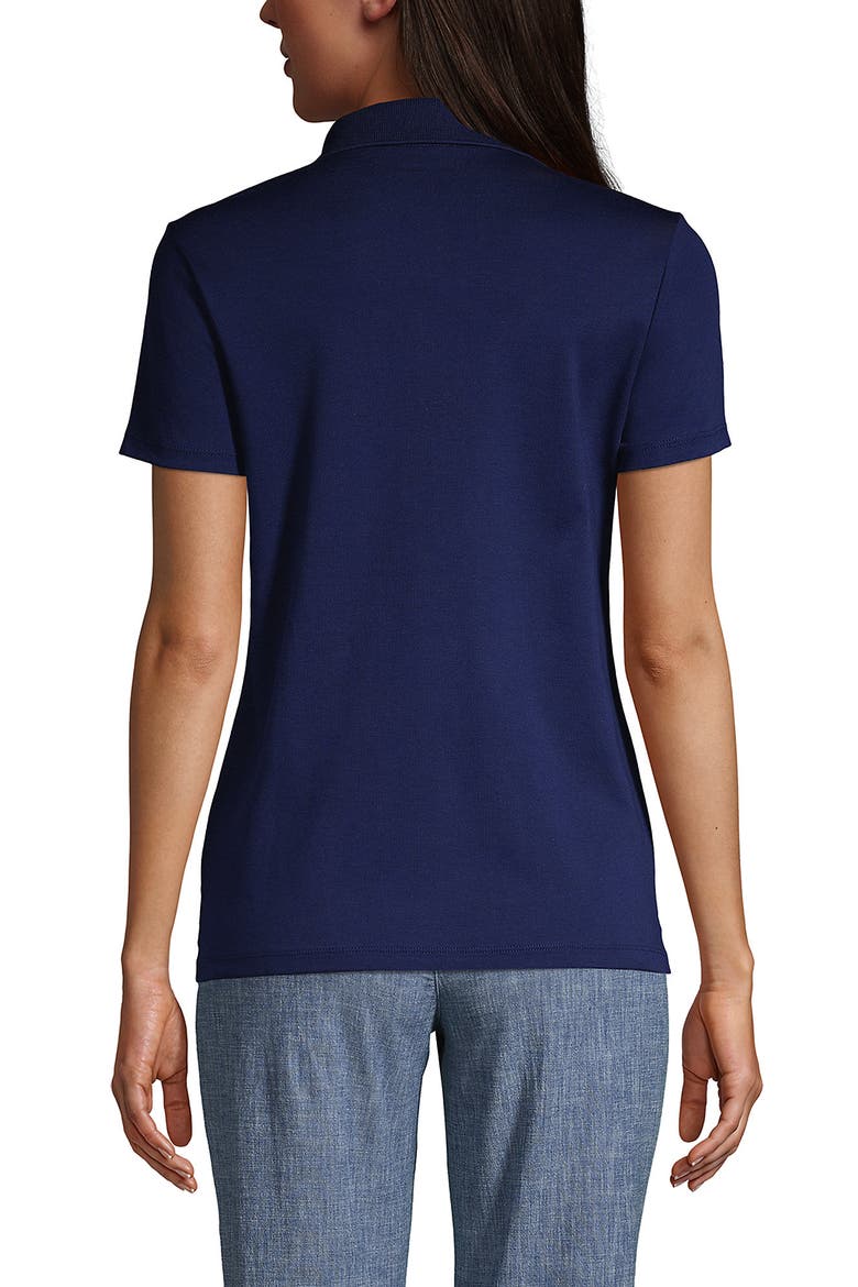 Supima Cotton Polo Shirt, Alternate, color, Deep Sea Navy