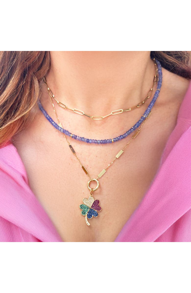 The Lovery Fine Jewelry Tanzanite Bead Necklace, Alternate, color, Tanzanite