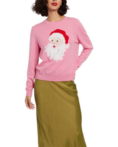 Wool-Cashmere Santa Sweater
