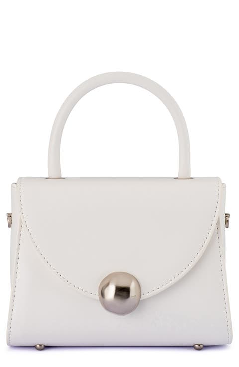 Hux Top Handle Faux Leather Bag
