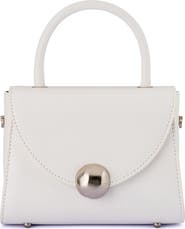 Olga Berg Hux Top Handle Faux Leather Bag