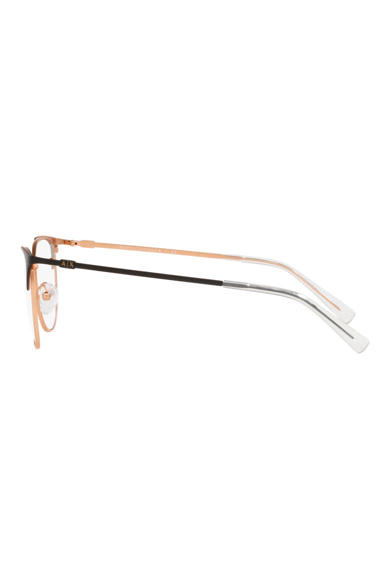 52mm Cat Eye Optical Glasses, Alternate, color, BLACK GOLD