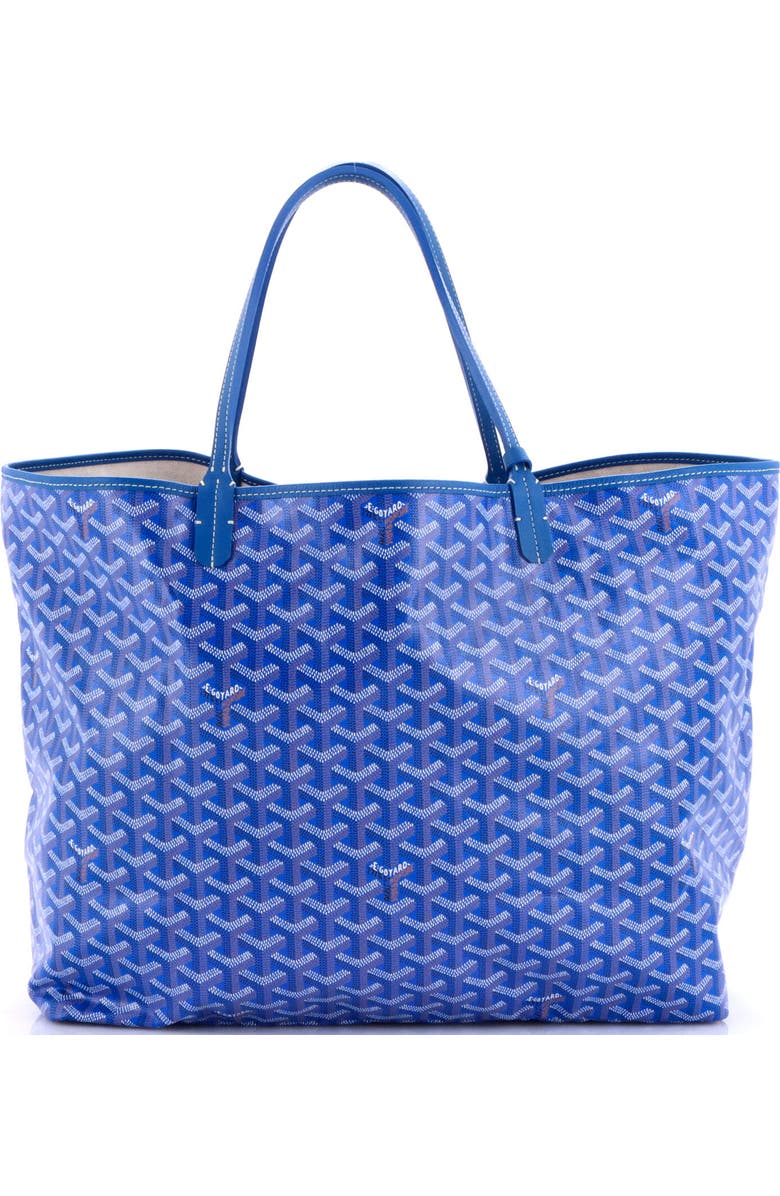 Pre-Owned Goyard Saint Louis Tote Coated Canvas GM, Alternate, color, Blue