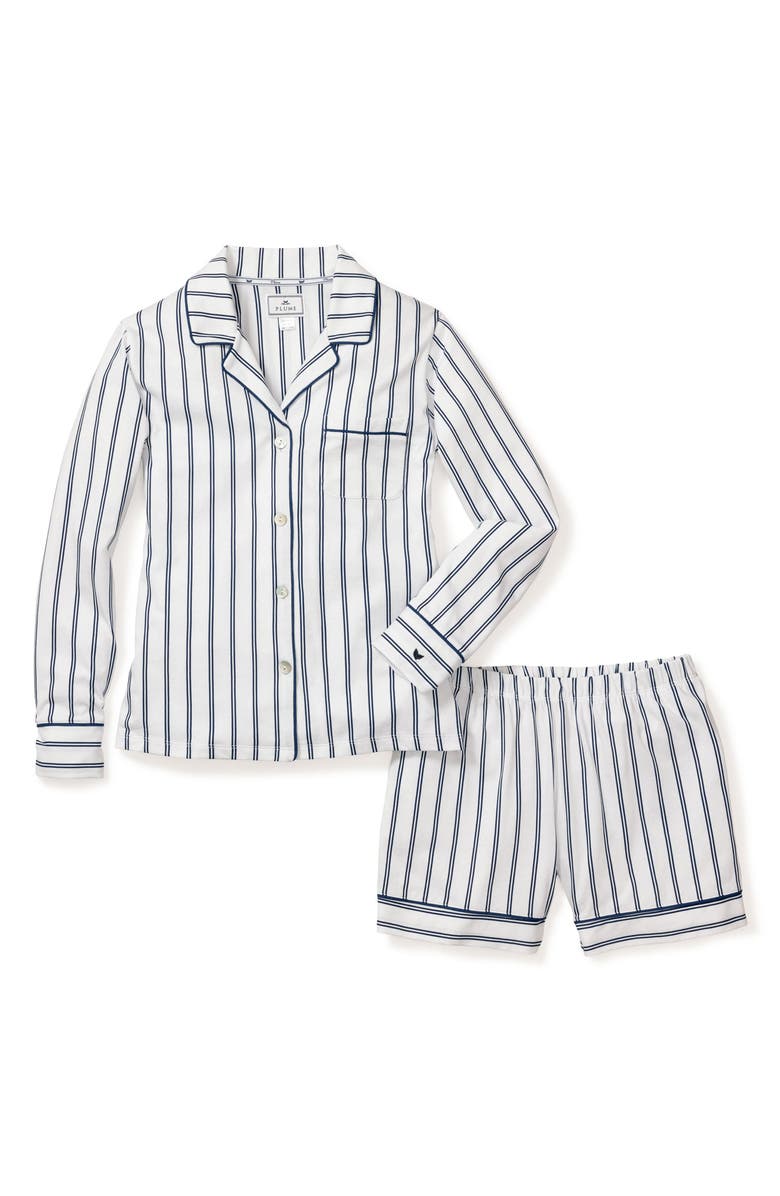 Petite Plume Stripe Pima Cotton Pajamas, Alternate, color,