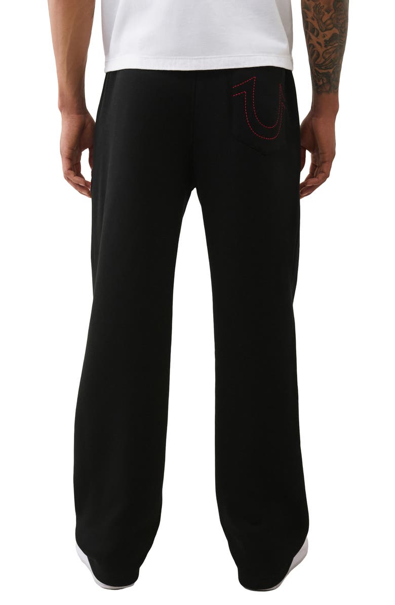 True Religion World Tour Champs Sweatpants, Alternate, color, Jet Black