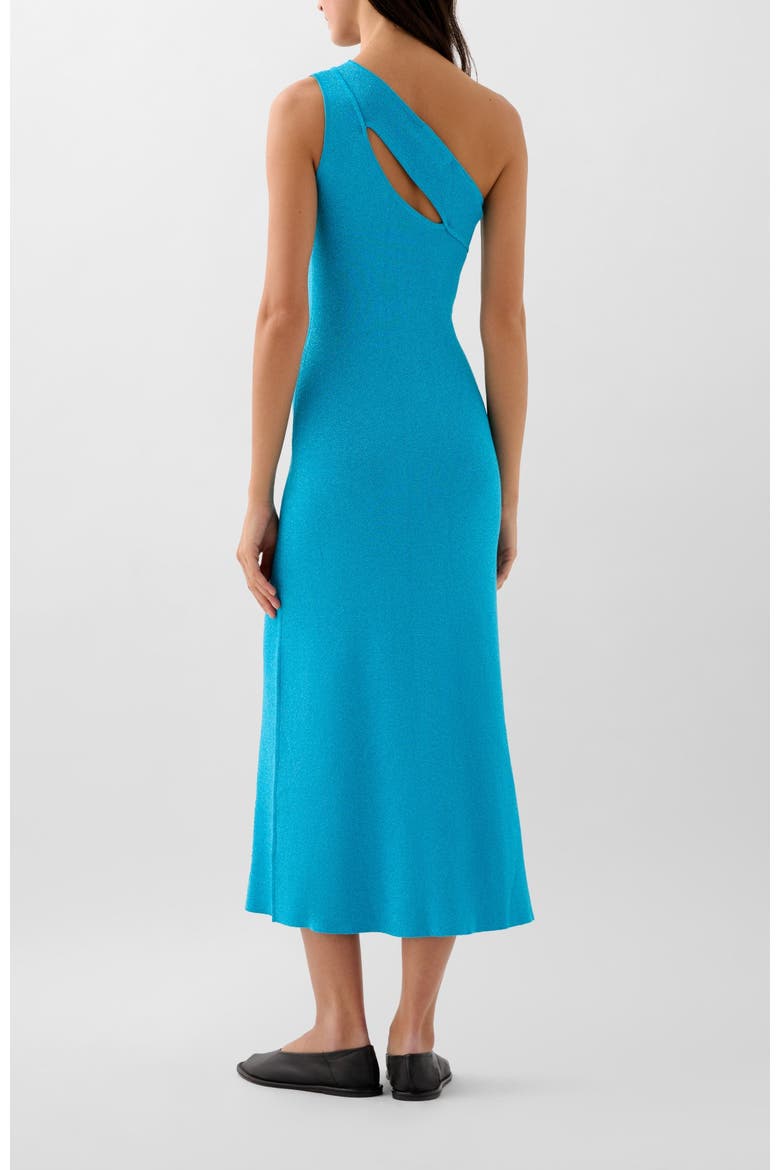 Asy Lurex Knit Dress, Alternate, color, Turquoise