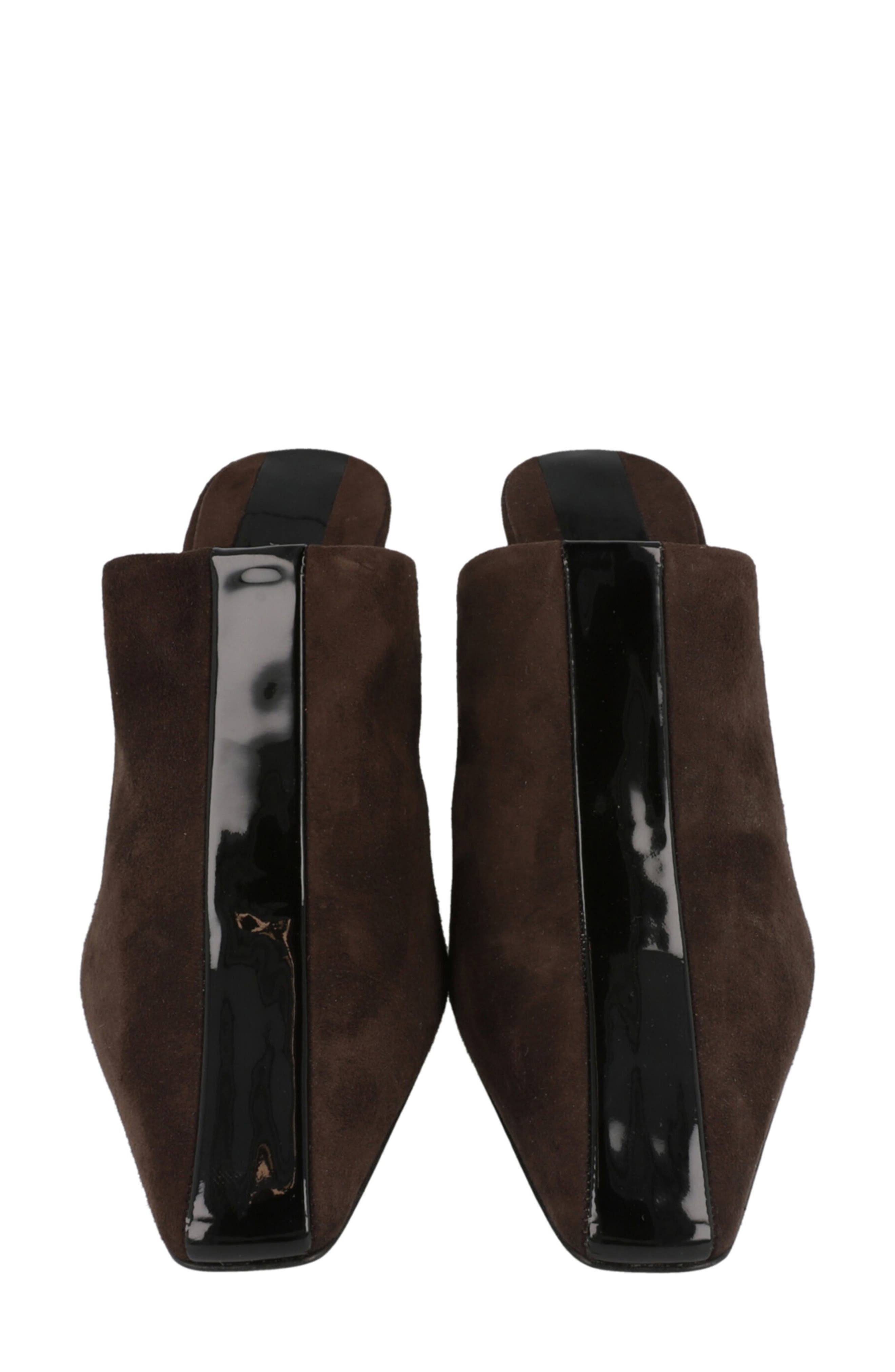 FERRAGAMO Sophye Suede Mule Pump, Alternate, color, Dark Brown