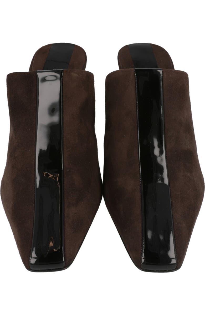 FERRAGAMO Sophye Suede Mule Pump, Alternate, color, Dark Brown