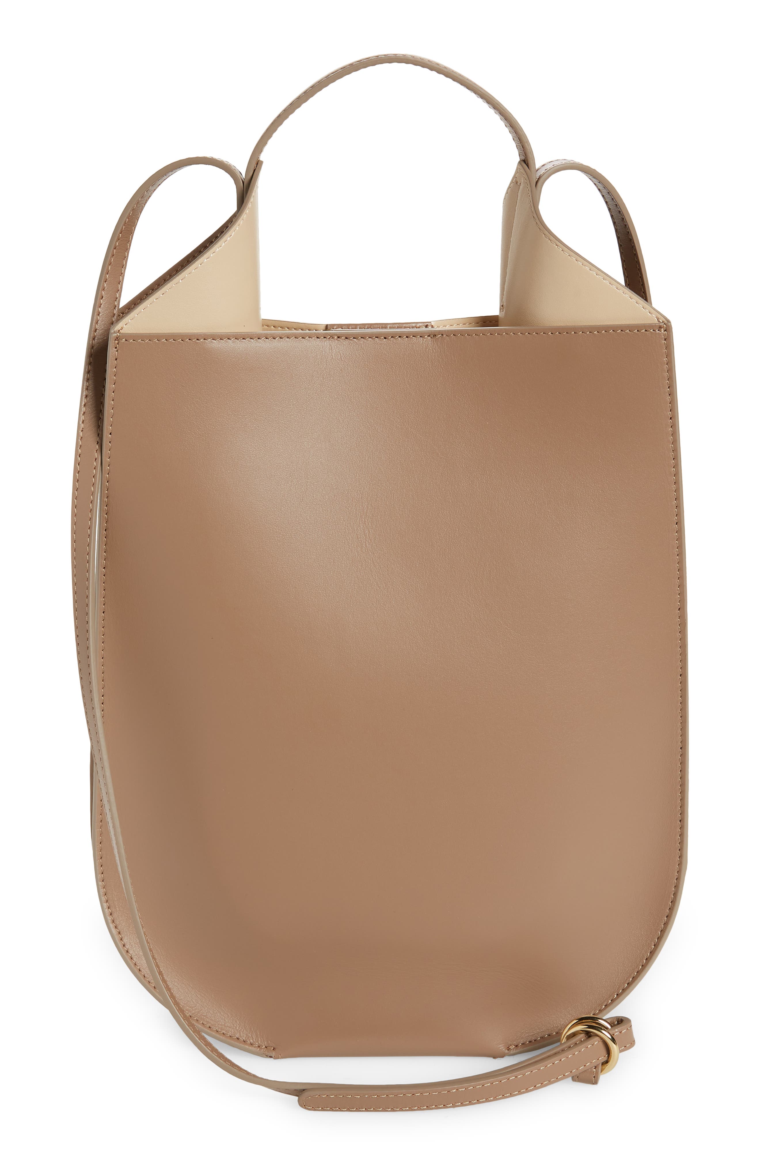Ree Projects Mini Helene Leather Hobo Bag, Alternate, color, 