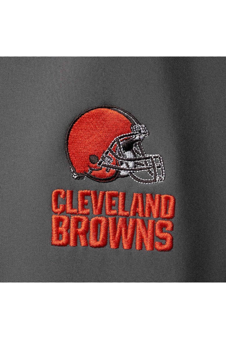 Men's Dunbrooke Charcoal Cleveland Browns Circle Archer Softshell Full-Zip Vest, Alternate, color, Charcoal
